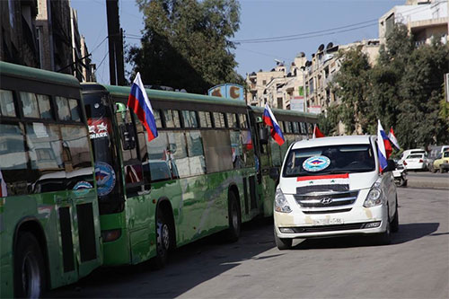 esperan la salida de civiles de la parte oriental de Alepo